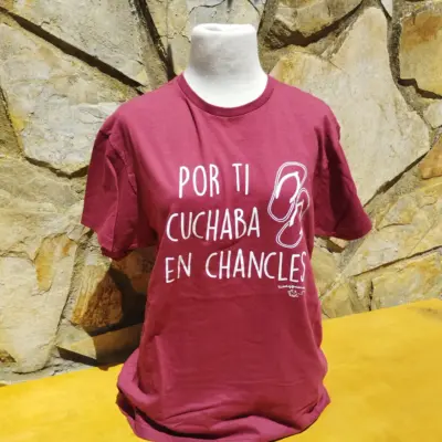 Camiseta "Por ti cuchaba en chancles" adulto – foto 2