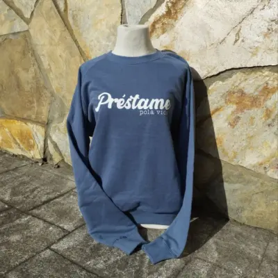 Sudadera "Préstame pola vida" adulto – Tiza y Peonza